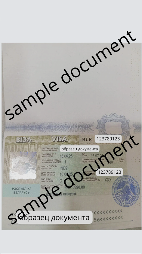 Belarus work visa
